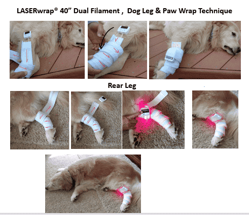 40" Filament Dog Leg and Paw Wrap Technique