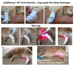 LASERwrap® 40” Dual Filament , Dog Leg & Paw Wrap Technique