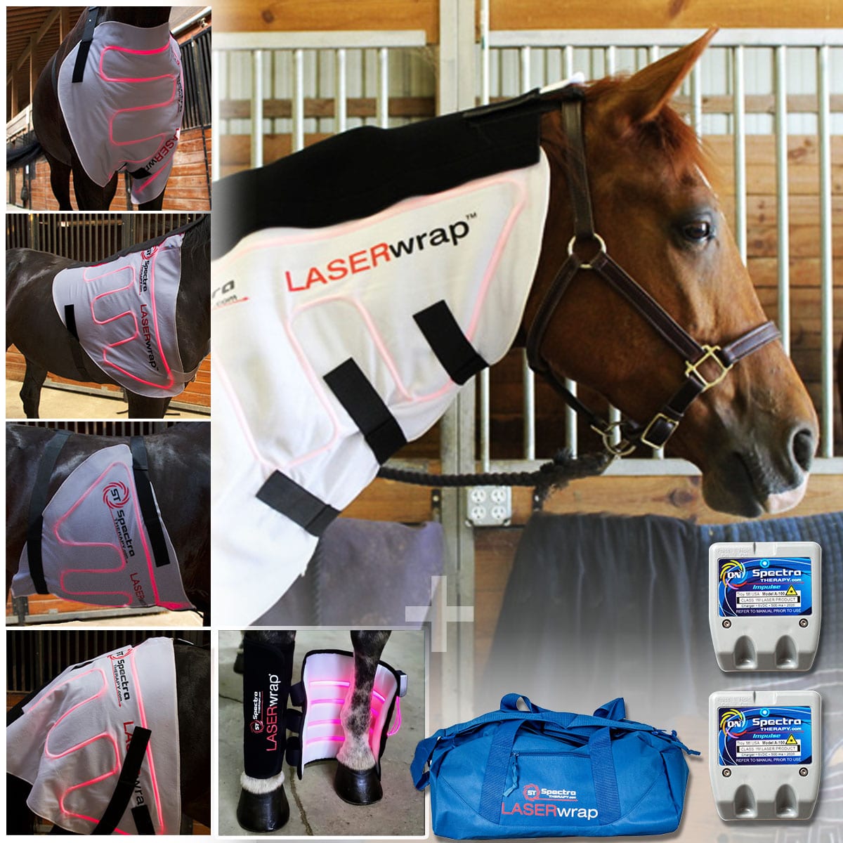 LASERwrap Equine Body Pad/Neck Wrap with Tendon Boots