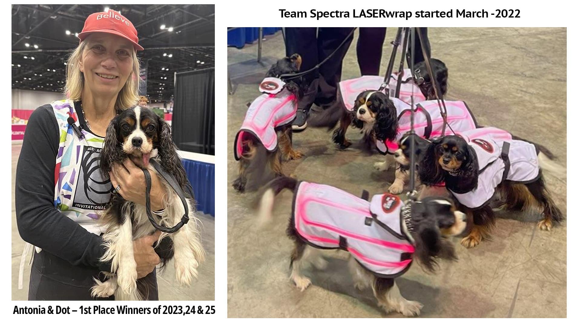 Team Spectra LASERwrap started March -2022 Antonia & Dot – 1st Place Winners of 2023,24 & 25